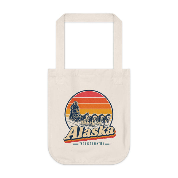 Alaska Dog Sledding Tote Bag