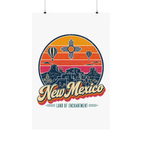 New Mexico Retro Sunset Poster
