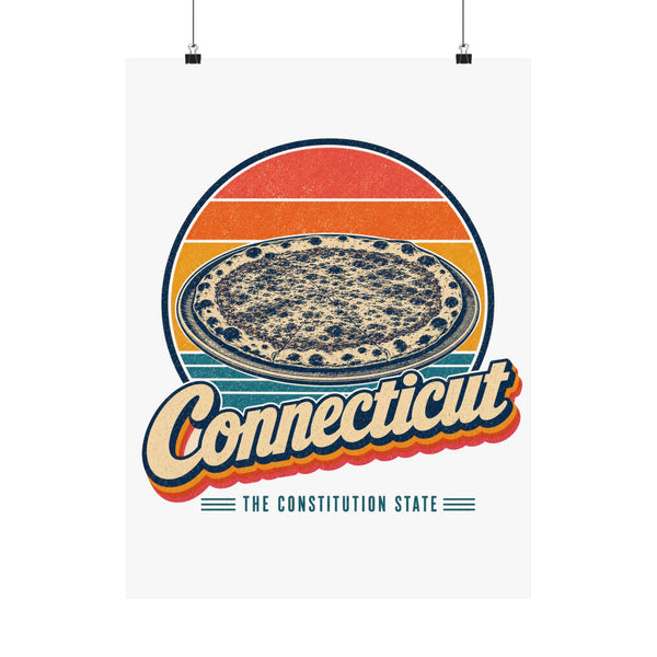 Connecticut New Haven Pizza Poster