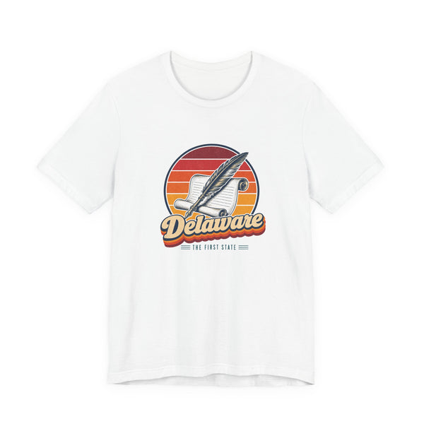 Delaware Constitution Quill And Scroll Tee