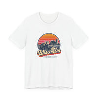 Wisconsin Retro Sunset Tee