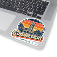 Connecticut Yale Campus Towers Sticker