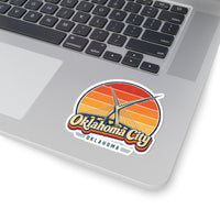 Oklahoma City Retro Sunset Sticker