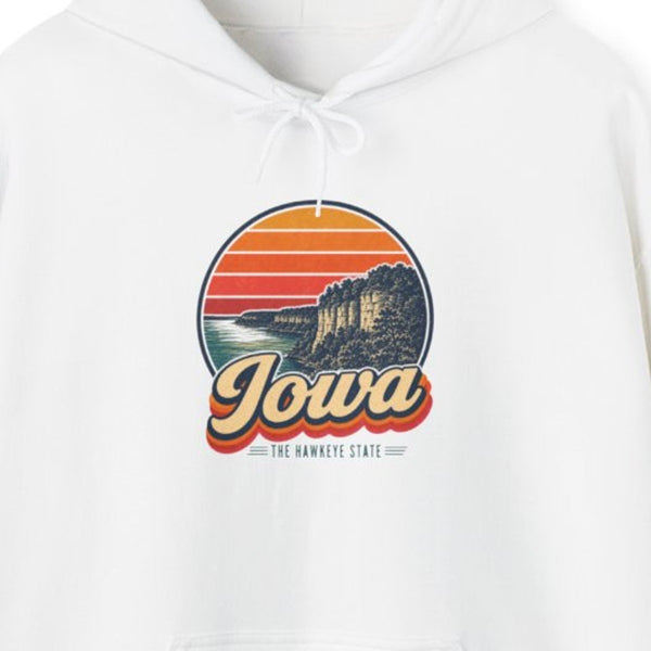 Iowa Mississippi River Bluffs Hoodie