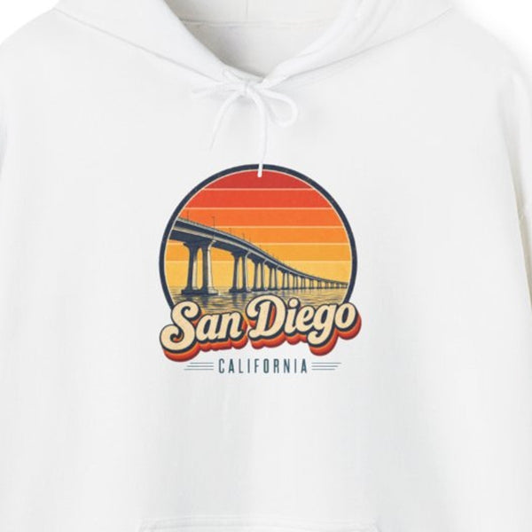 San Diego Retro Sunset Hoodie