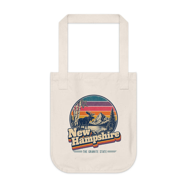 New Hampshire Retro Sunset Tote Bag