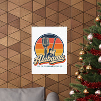 Alabama Muscle Shoals Music Poster