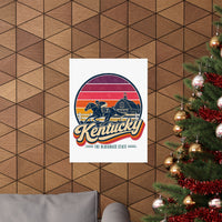 Kentucky Retro Sunset Poster