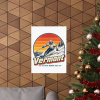 Vermont Skiing Poster
