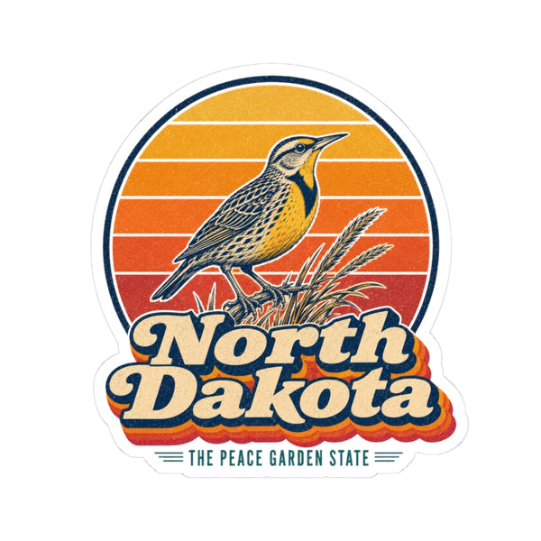 North Dakota Western Meadowlark Sticker