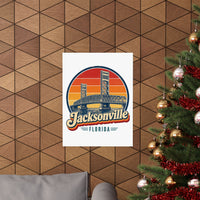 Jacksonville Retro Sunset Poster