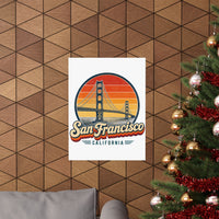 San Francisco Retro Sunset Poster