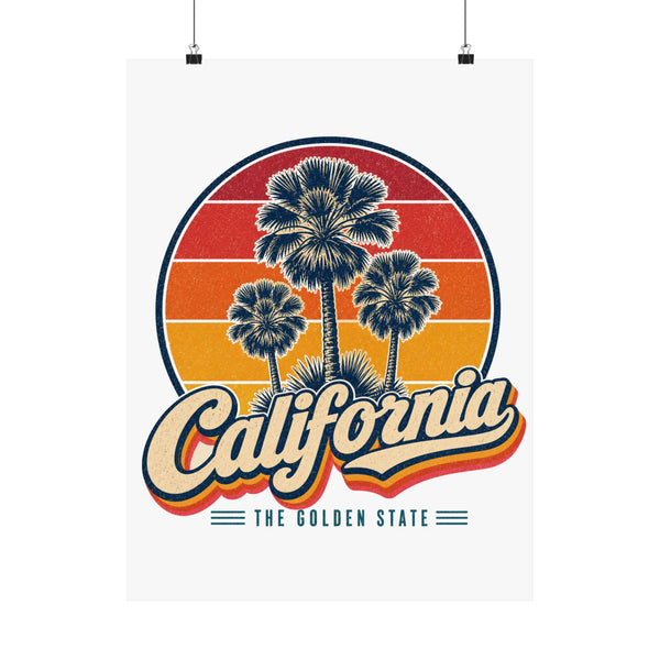 California Palm Trees Poster