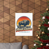 North Dakota Bison Poster