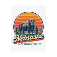Nebraska Cattle Ranch Poster