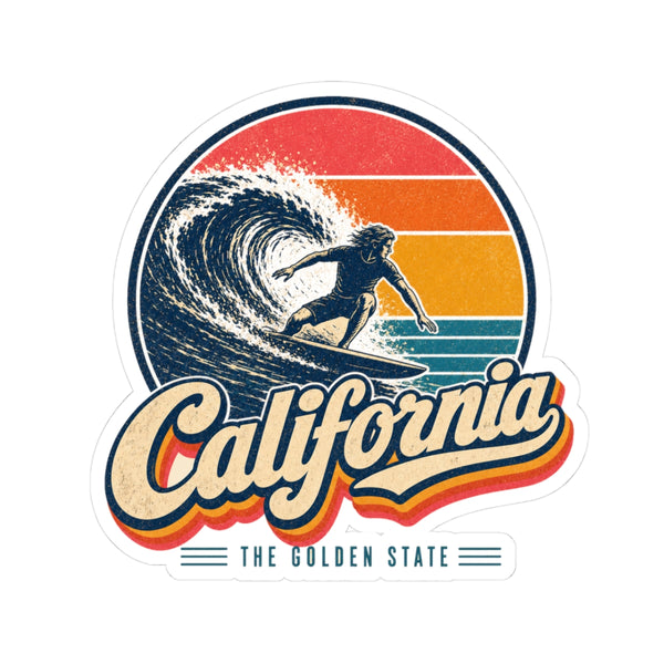 California Surfing Sticker