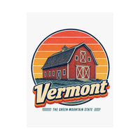 Vermont Red Barn Poster