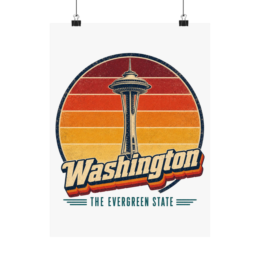 Washington Space Needle Poster