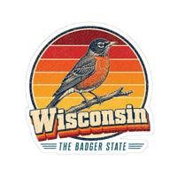 Wisconsin American Robin Sticker