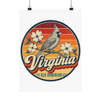 Virginia Cardinal On Dogwood Poster