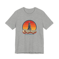 Chicago Retro Sunset Tee
