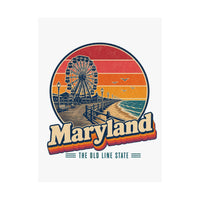 Maryland Ocean City Boardwalk Poster