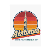 Alabama Saturn V Rocket Poster