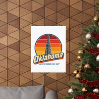 Oklahoma Oil Derrick Poster