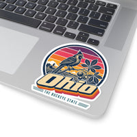 Ohio Retro Sunset Sticker