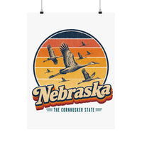 Nebraska Sandhill Crane Migration Poster