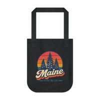 Maine Pine Trees Tote Bag