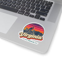 Virginia Retro Sunset Sticker