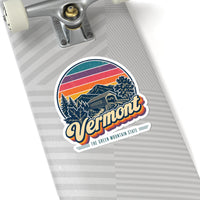 Vermont Retro Sunset Sticker