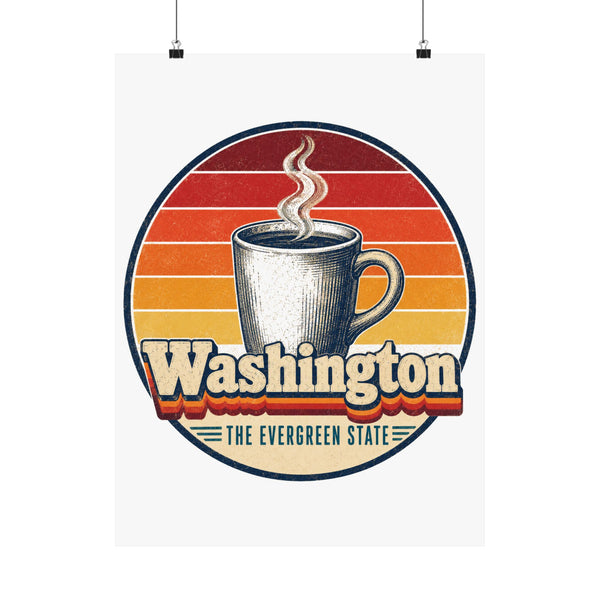 Washington Coffee Cup Poster