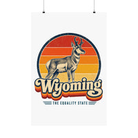 Wyoming Pronghorn Antelope Poster