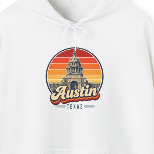 Austin Retro Sunset Hoodie