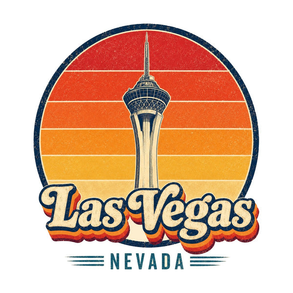 Las Vegas Retro Sunset Tee