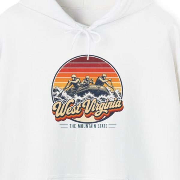 West Virginia Whitewater Rafting Hoodie