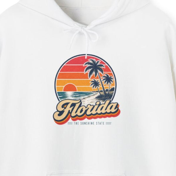 Florida Palm Trees And Beach Hoodie