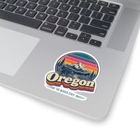 Oregon Retro Sunset Sticker