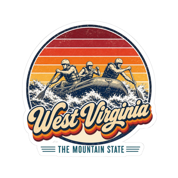 West Virginia Whitewater Rafting Sticker