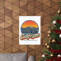 California Wine Country Vineyards Poster