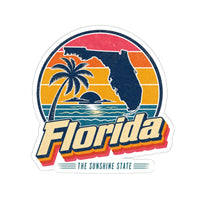 Florida Retro Sunset Sticker