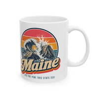 Maine Crashing Surf On Granite Mug