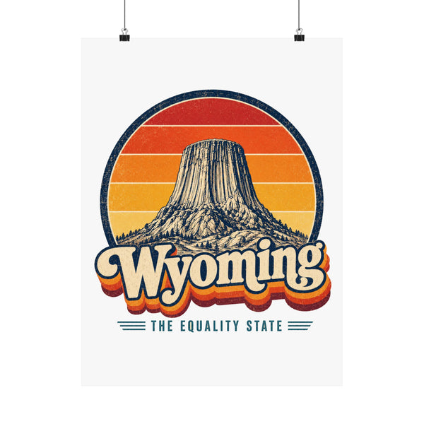 Wyoming Devils Tower Poster