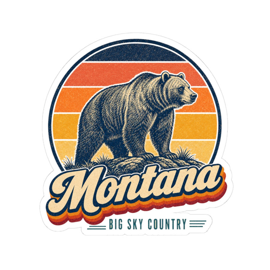 Montana Grizzly Bear Sticker