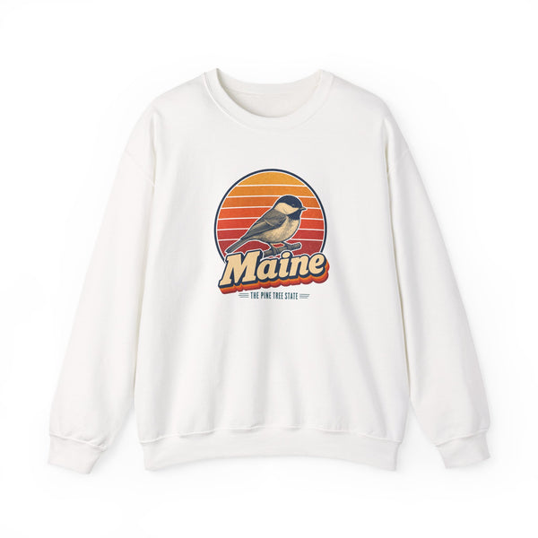 Maine Black Capped Chickadee Sweatshirt