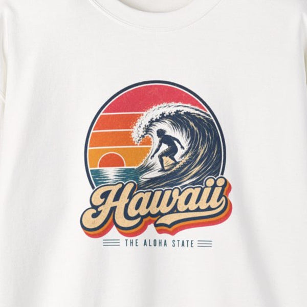 Hawaii Big Wave Surfing Sweatshirt