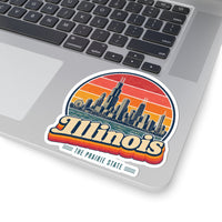 Illinois Chicago Skyline Sticker