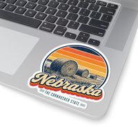 Nebraska Hay Bales Sticker